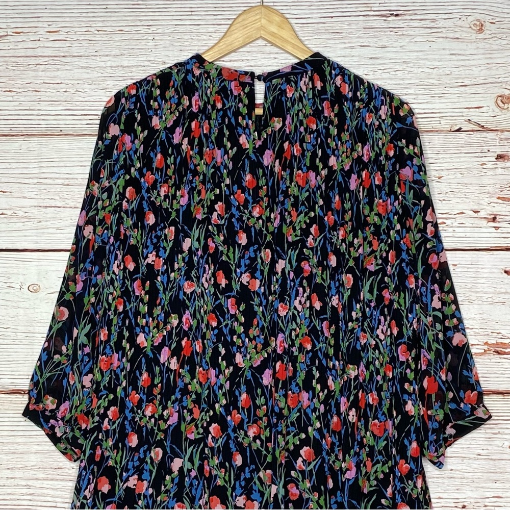 NWT Zara The Annie Dress Floral Pleated Dress Sz M - Picture 15 of 16
